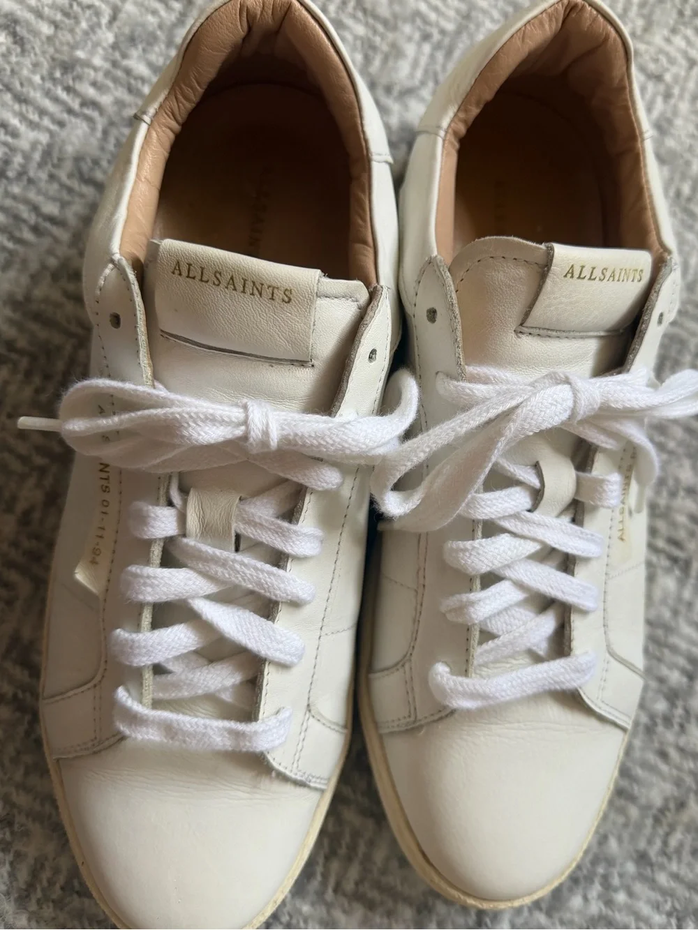 All Saints Sheer Leather Low-Top Sneakers